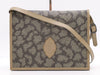 Yves Saint Laurent PVC Shoulder Bag Beige Gray Shoulder Bag