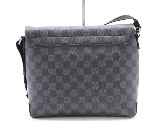 LOUIS VUITTON N40349 Graphite District PM NV2 RFID Verified Shoulder Bag