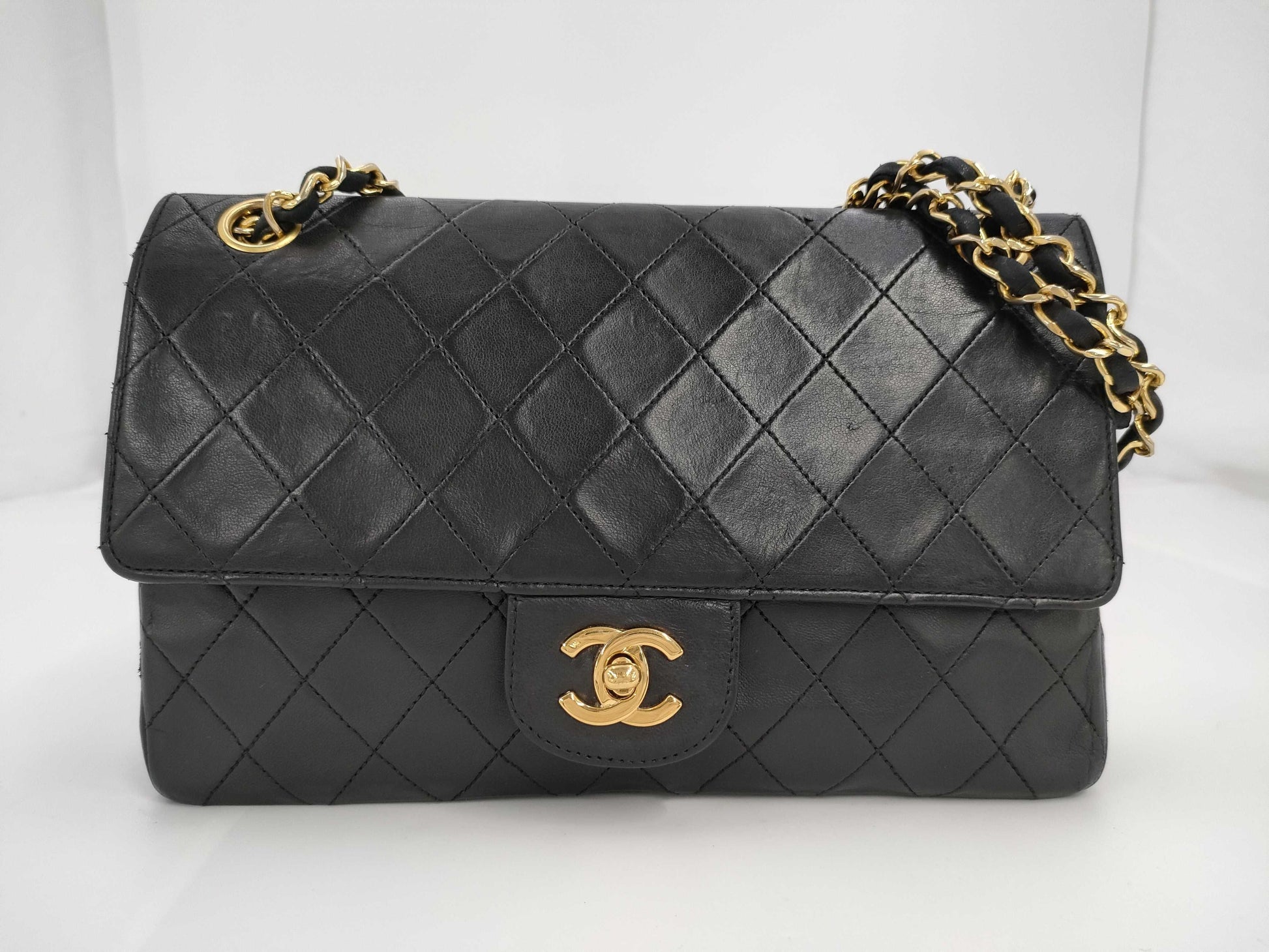 CHANEL W Flap Black No. 0 Shoulder Bag