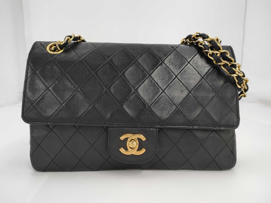 CHANEL W Flap Black No. 0 Shoulder Bag