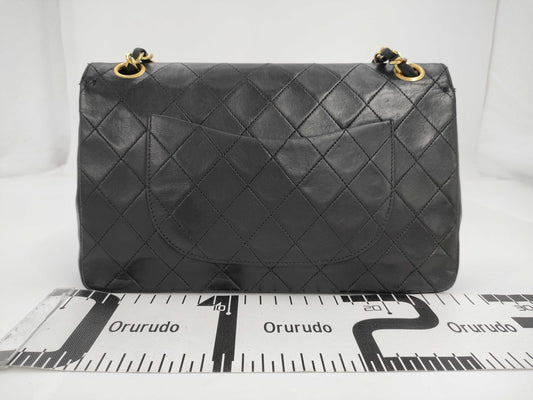 CHANEL W Flap Black No. 0 Shoulder Bag