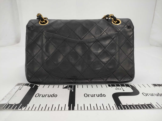 CHANEL Double Flap Black Shoulder Bag