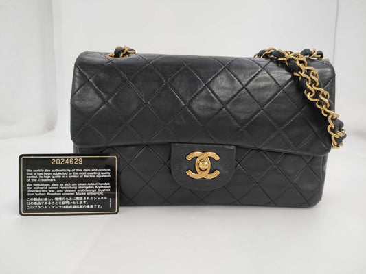 CHANEL W Flap Black Shoulder Bag