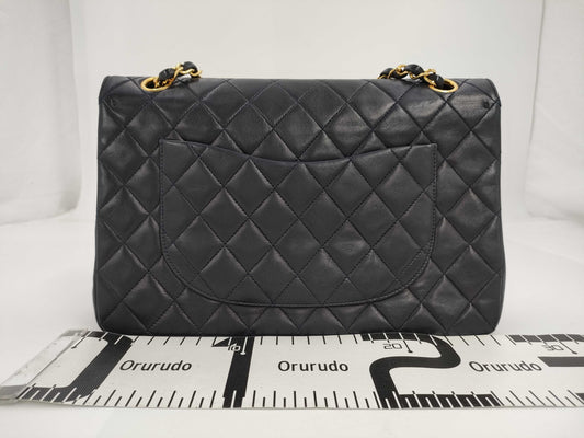 CHANEL W Flap Navy Shoulder Bag