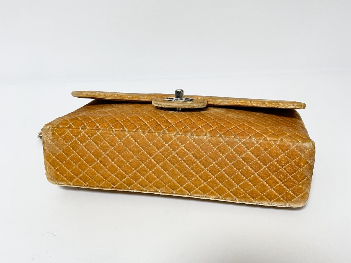 CHANEL Velor Brown Seal No. 4 Shoulder Bag