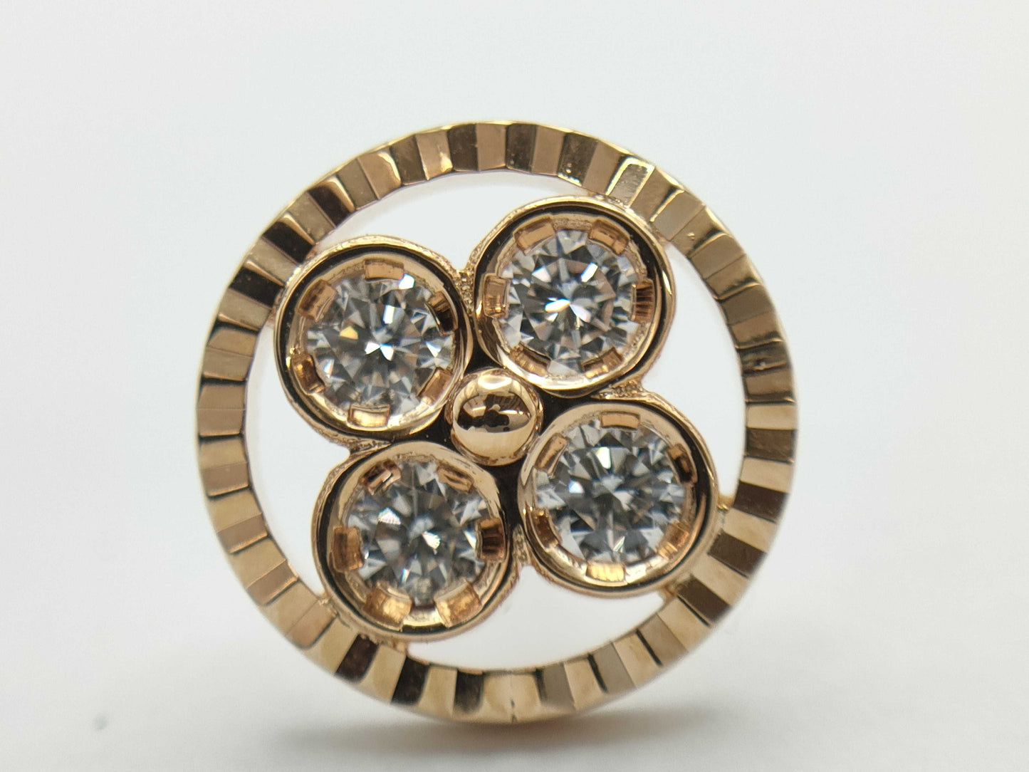 LOUIS VUITTON Pughs-Saint-Blossom BB Diamonds PG Au750 2.9g Earrings