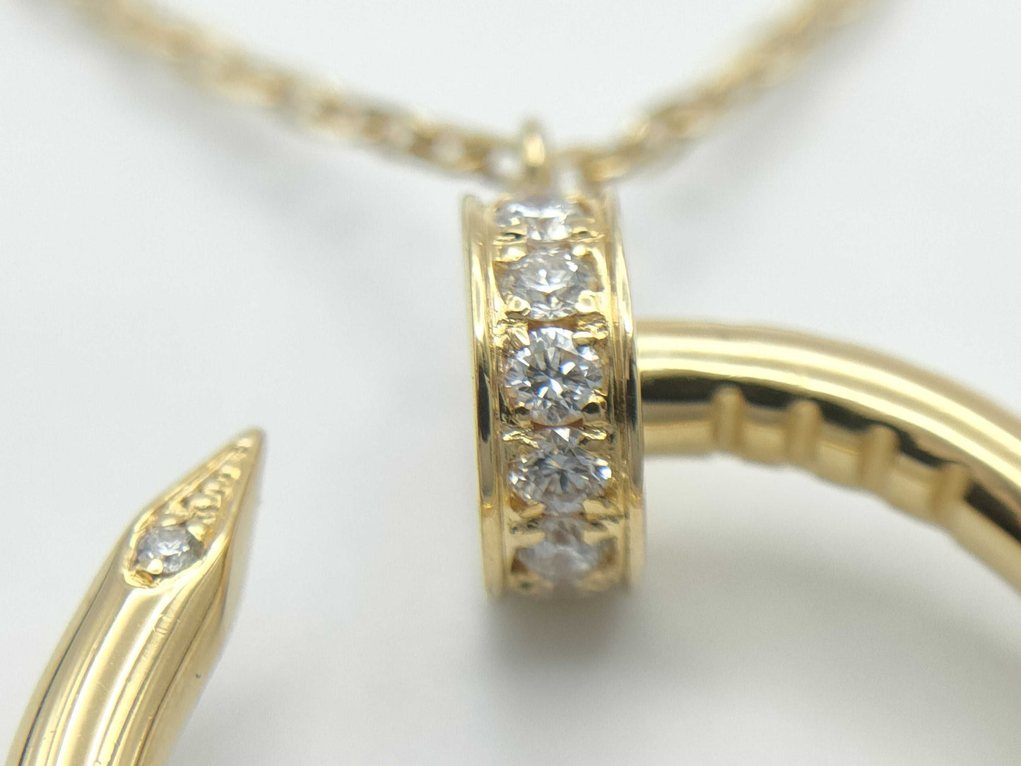 Cartier Justo Ankle Diamond YG Au750 5.9g Necklace