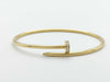 Cartier Justo Ankle SM #18 Diamond YG Au750 9.5g Bracelet Bangle