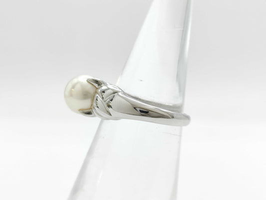 POLA Pearl Ring, Diameter approx. 8.0mm, Pt900, 8.3g