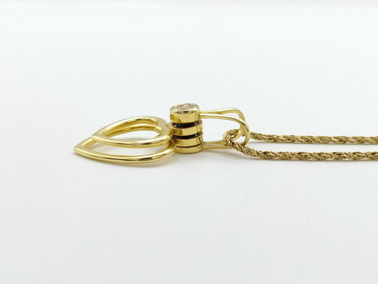 WALTHAM Swing Diamond 750 Necklace 11.2g