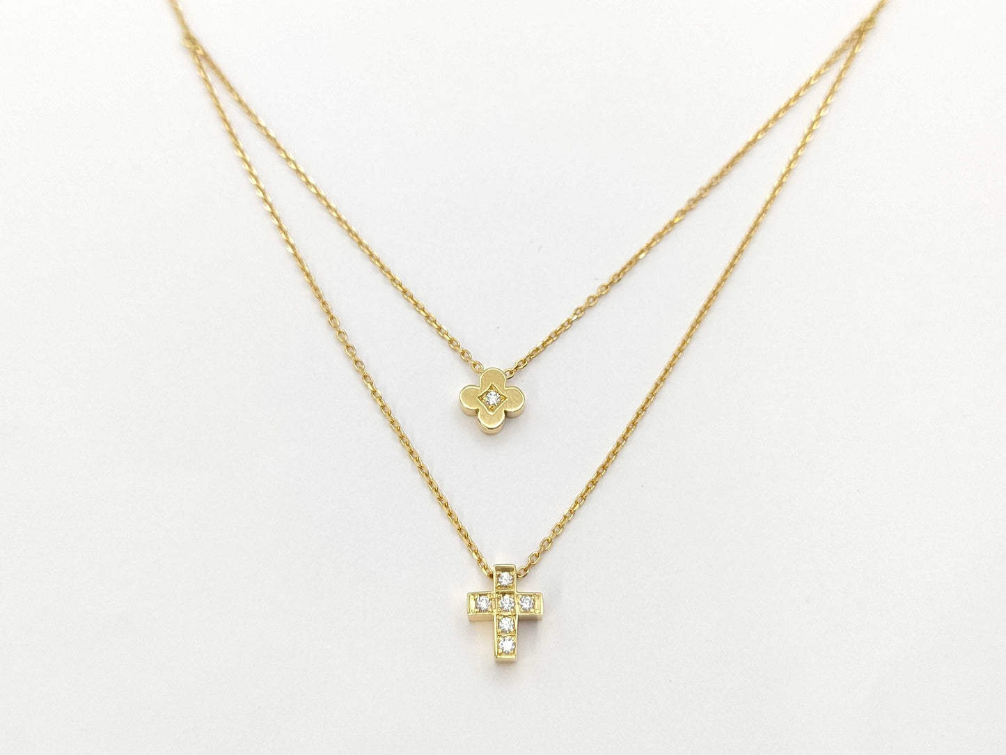 MIKIMOTO PERLITA D0.06ct K18 3.3g Necklace