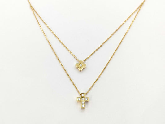 MIKIMOTO PERLITA D0.06ct K18 3.3g Necklace