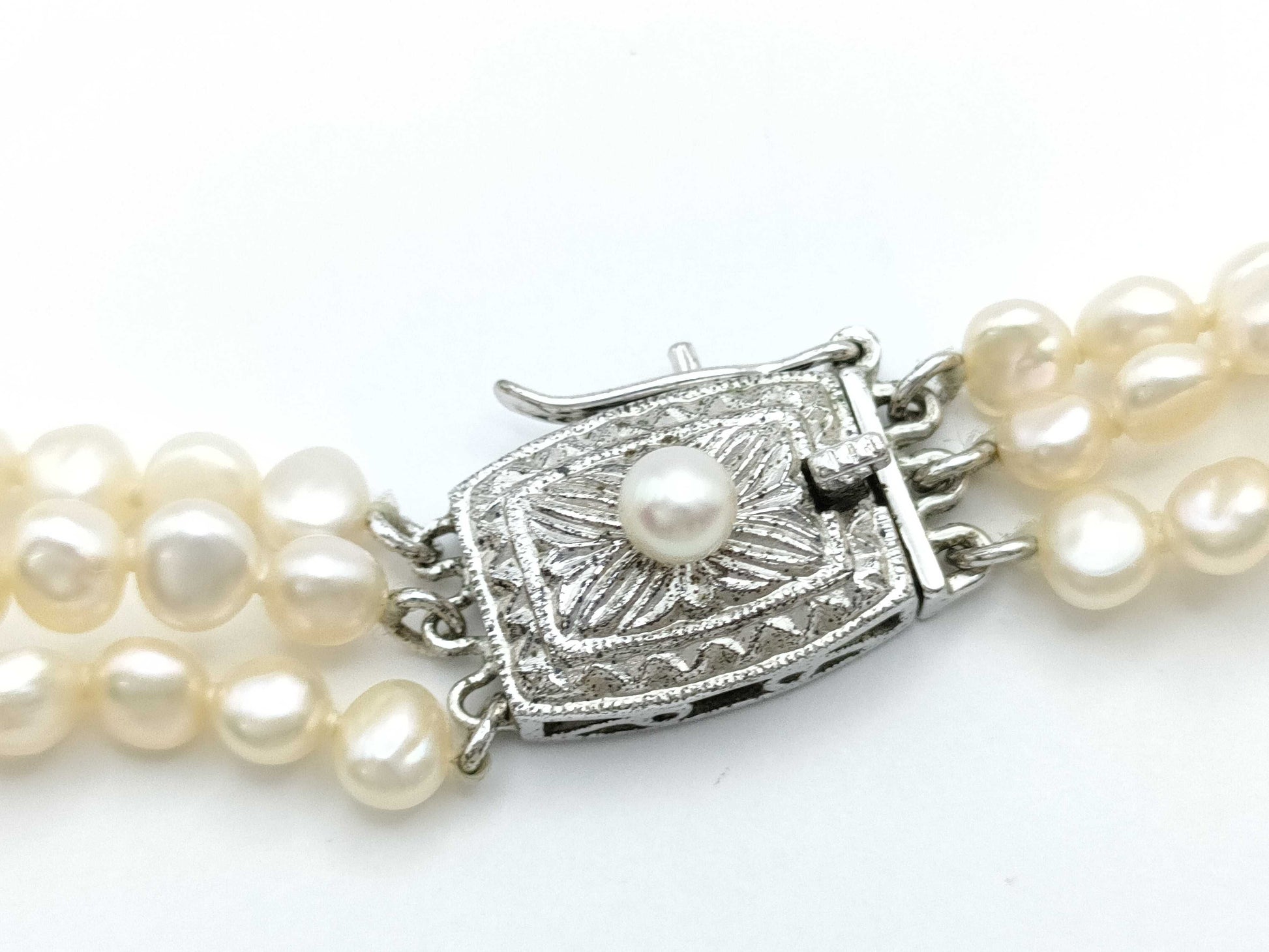 TASAKI Keshi Pearl Diameter Approx. 2.3-3.4mm SV 28.7g Necklace