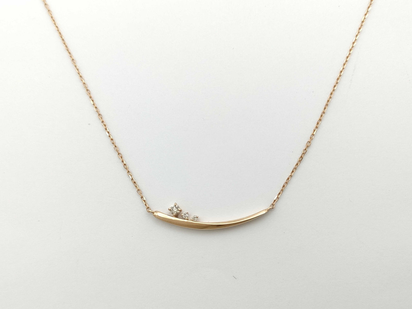 4°C Diamond K18 1.5g Necklace