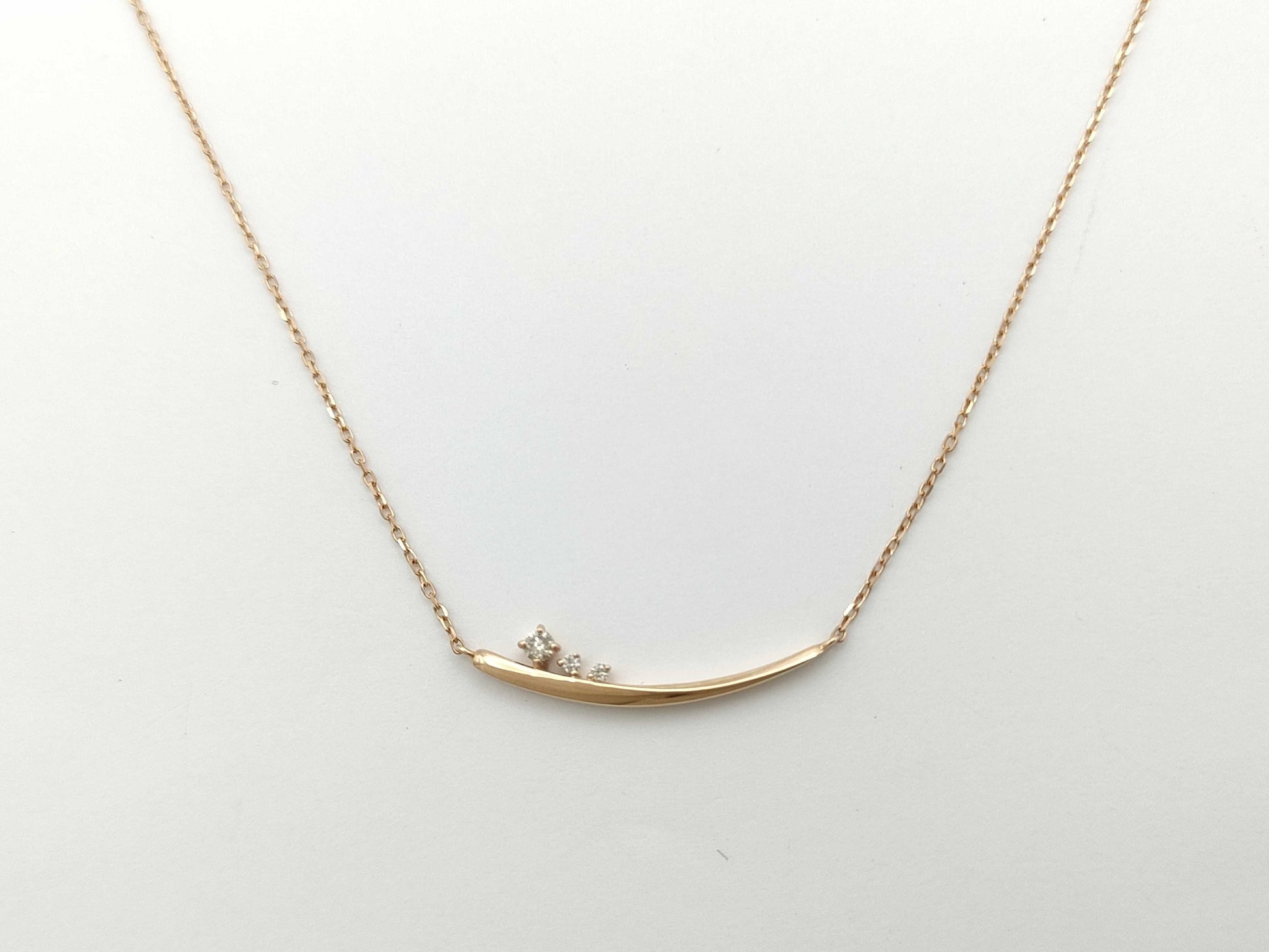 4°C Diamond K18 1.5g Necklace