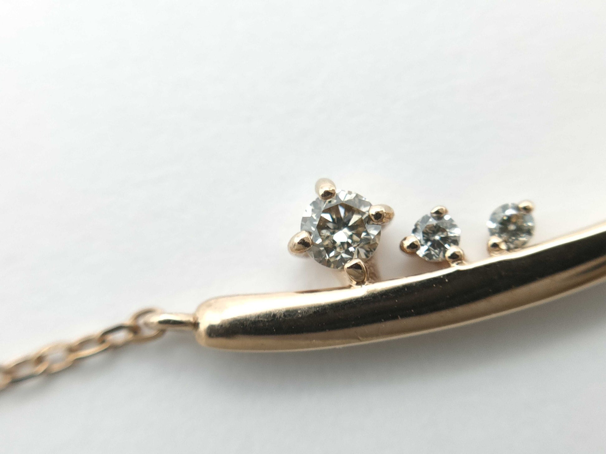 4°C Diamond K18 1.5g Necklace
