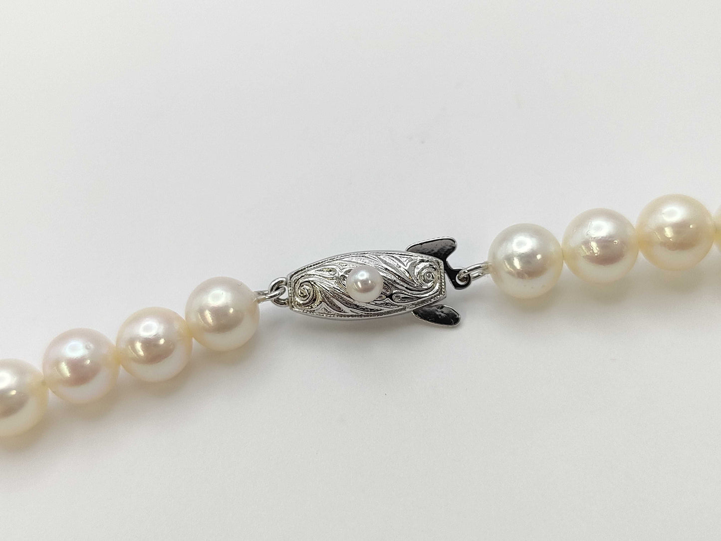 TASAKI Long 125cm Pearl Diameter Approx. 6.9-7.3mm SV 91.8g Necklace