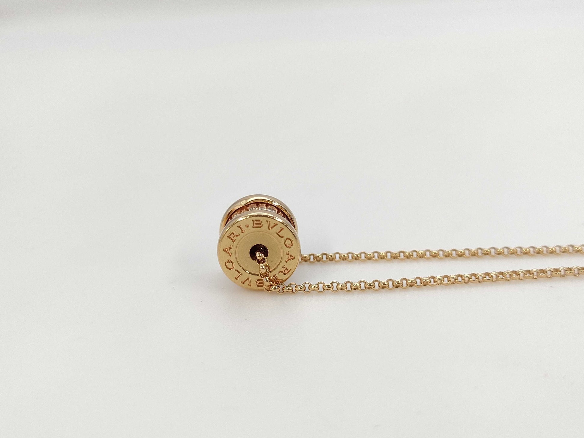 BVLGARI Bezero One Element Diamond PG Au750 7.6g Necklace