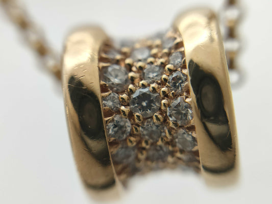 BVLGARI B.zero1 Element Diamond PG Au750 7.6g Necklace