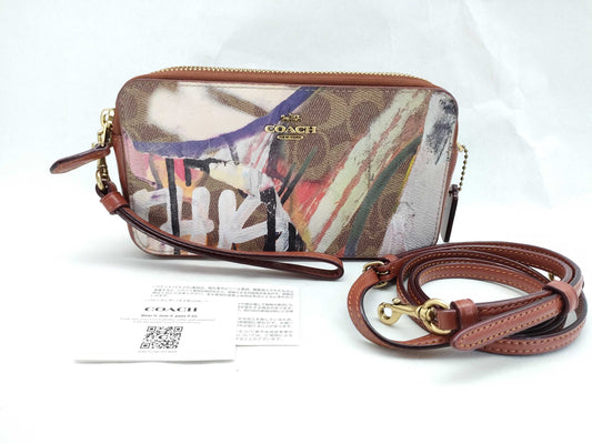 COACH Signature Mini Shoulder Bag, Brown