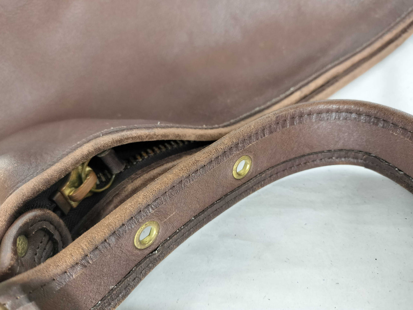 COACH Leather Shoulder Bag Brown Shoulder Bag