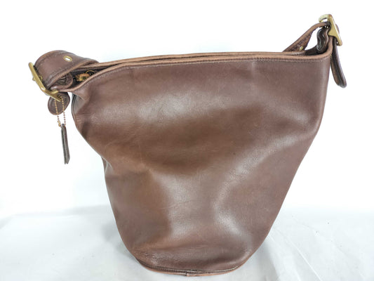 COACH Leather Shoulder Bag Brown Shoulder Bag