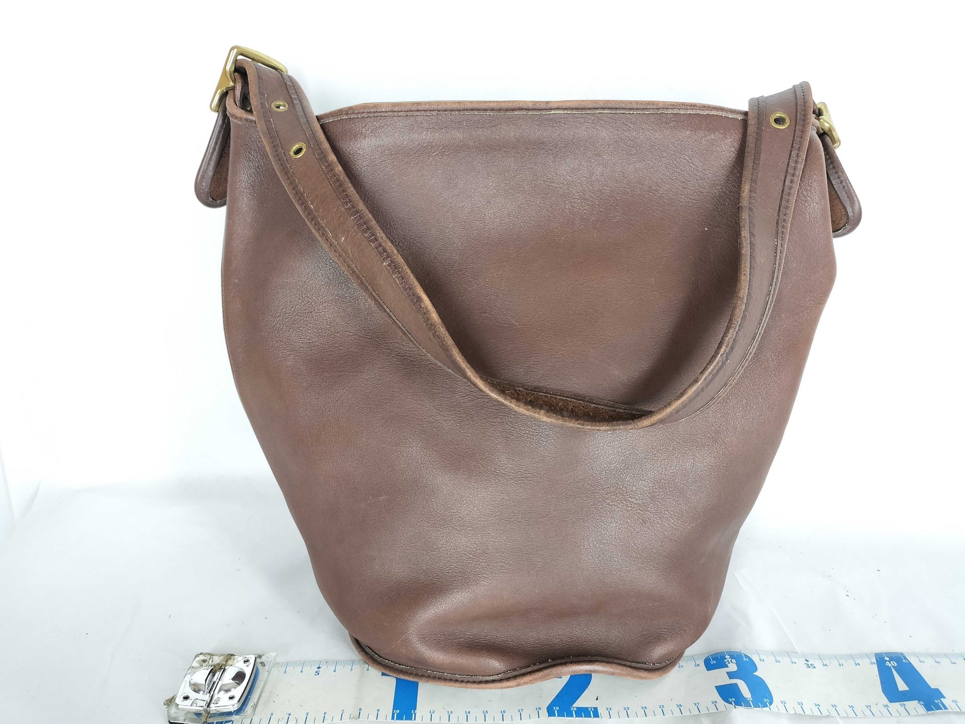 COACH Leather Shoulder Bag Brown Shoulder Bag