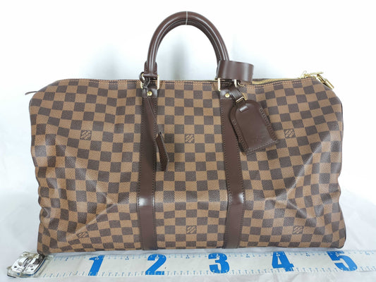 LOUIS VUITTON Damier Keepall 50 Boston Bag