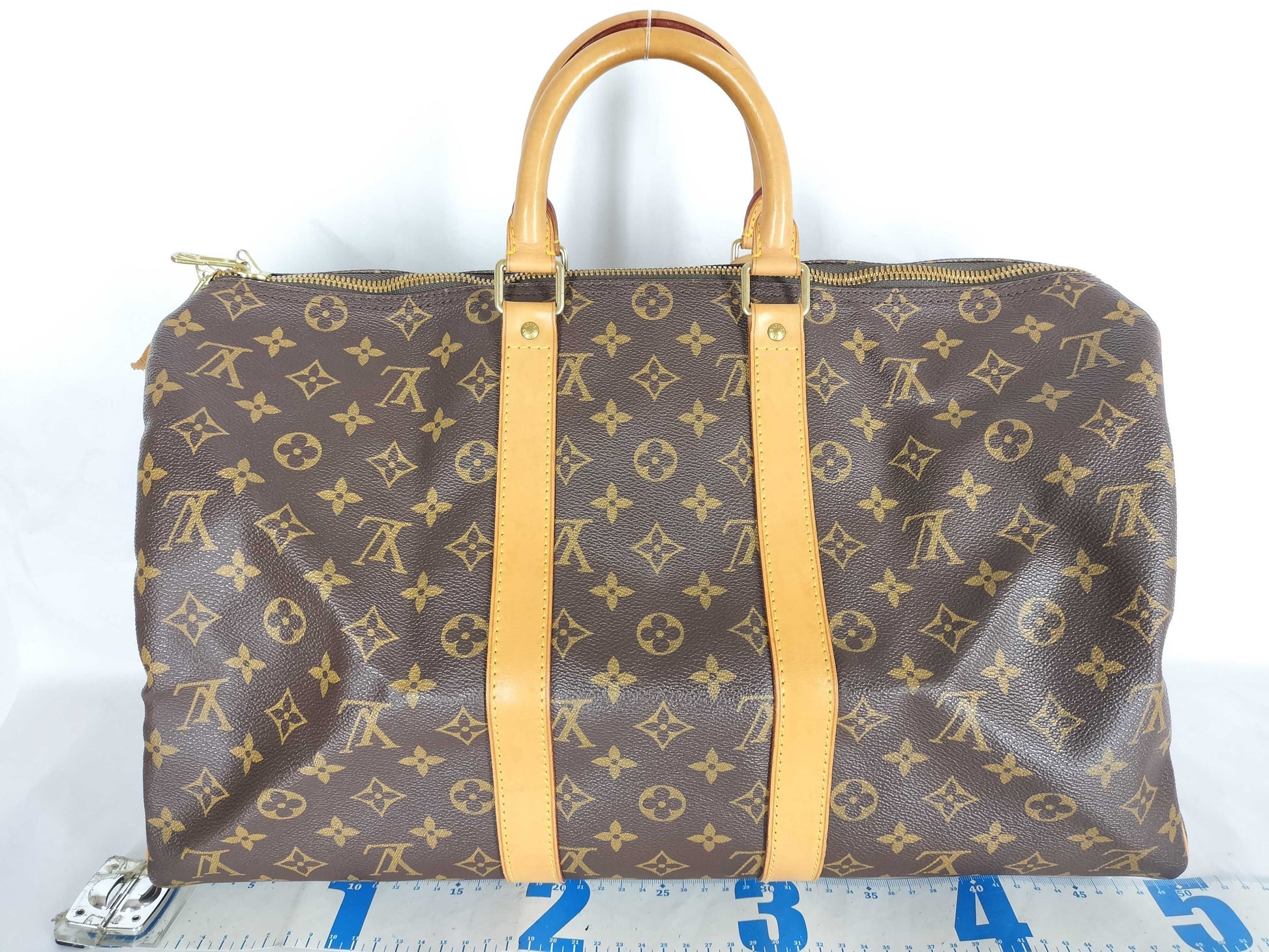 LOUIS VUITTON Monogram Keepall 45 Boston Bag