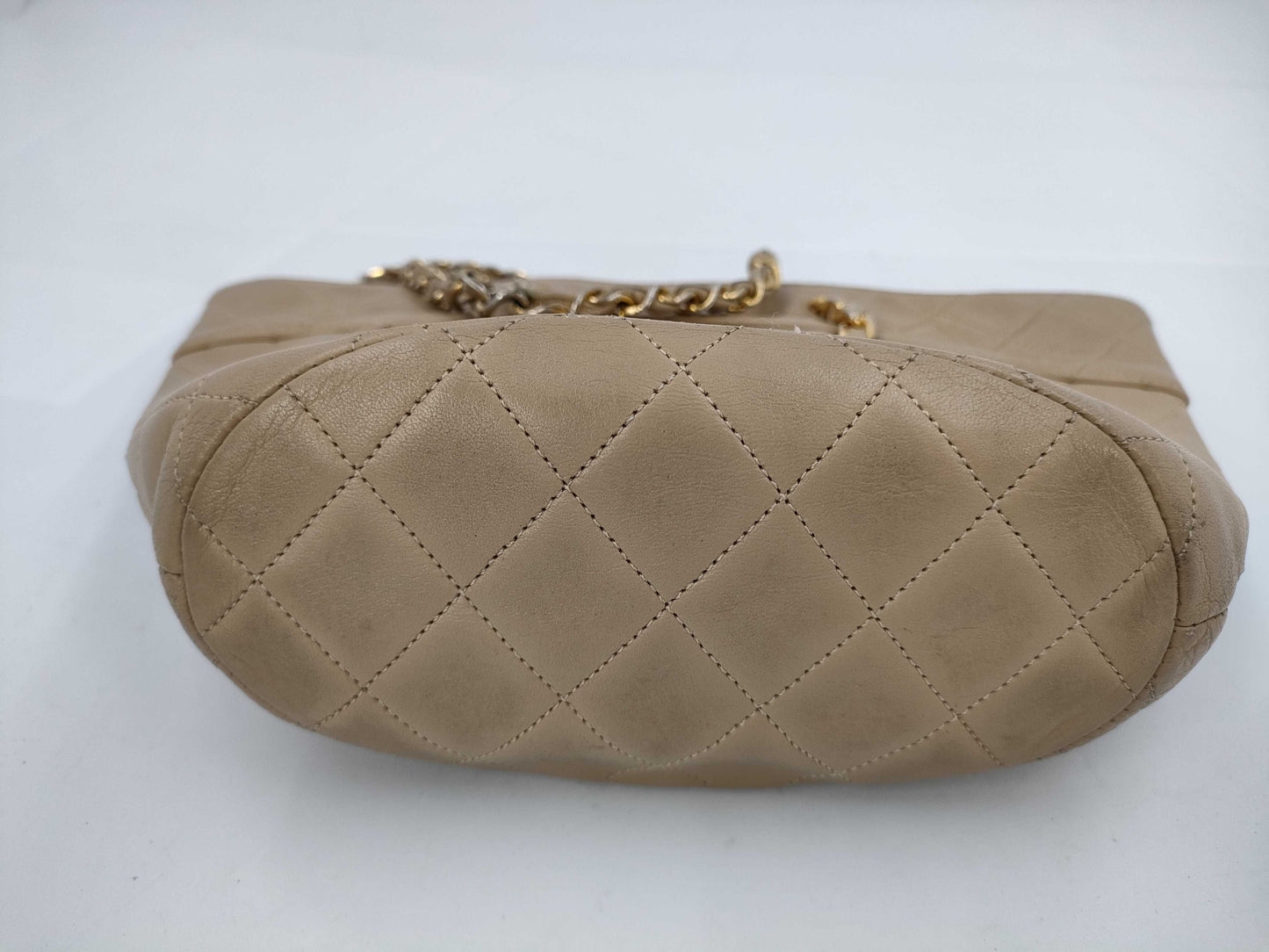 CHANEL Matlasse Chain Shoulder Bag 1st Beige Shoulder Bag