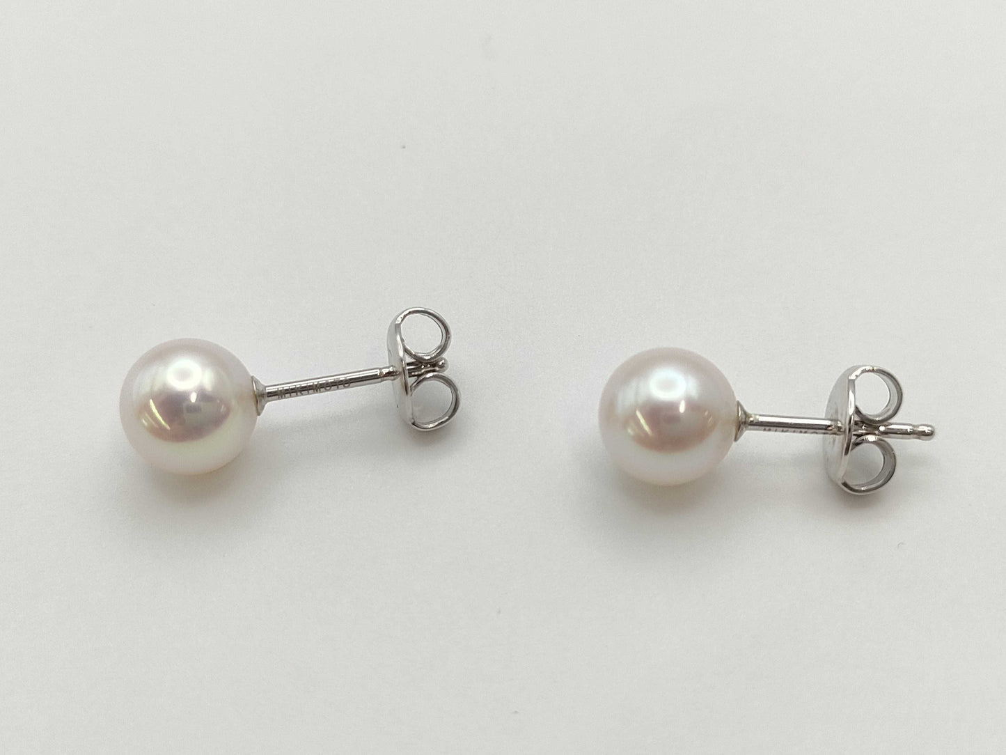 MIKIMOTO Pearl Diameter Approx. 7.3mm/7.5mm K18 2.1g Earrings