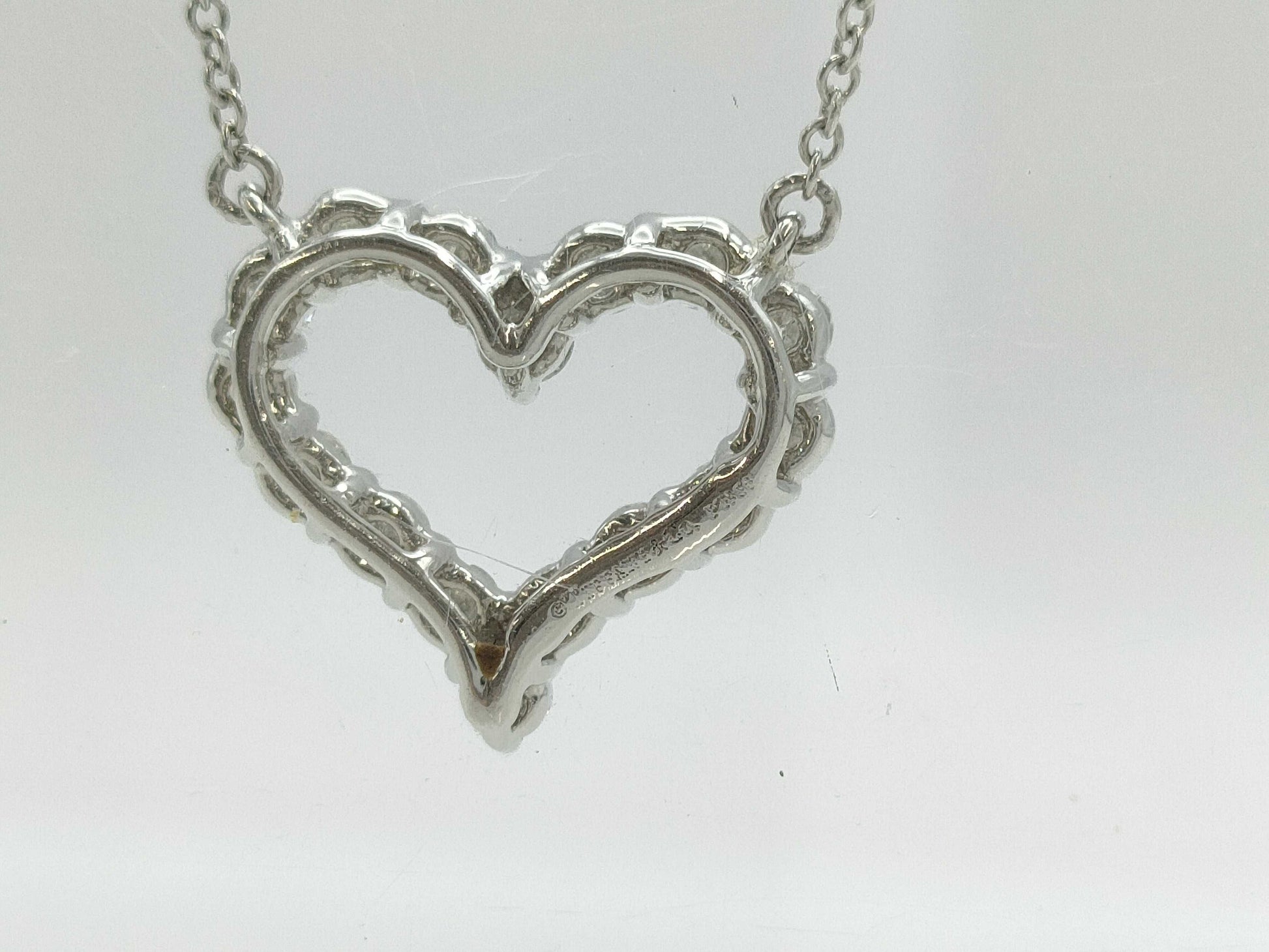 Tiffany&Co. Sentimental Heart Diamond PT950 4.7g Necklace