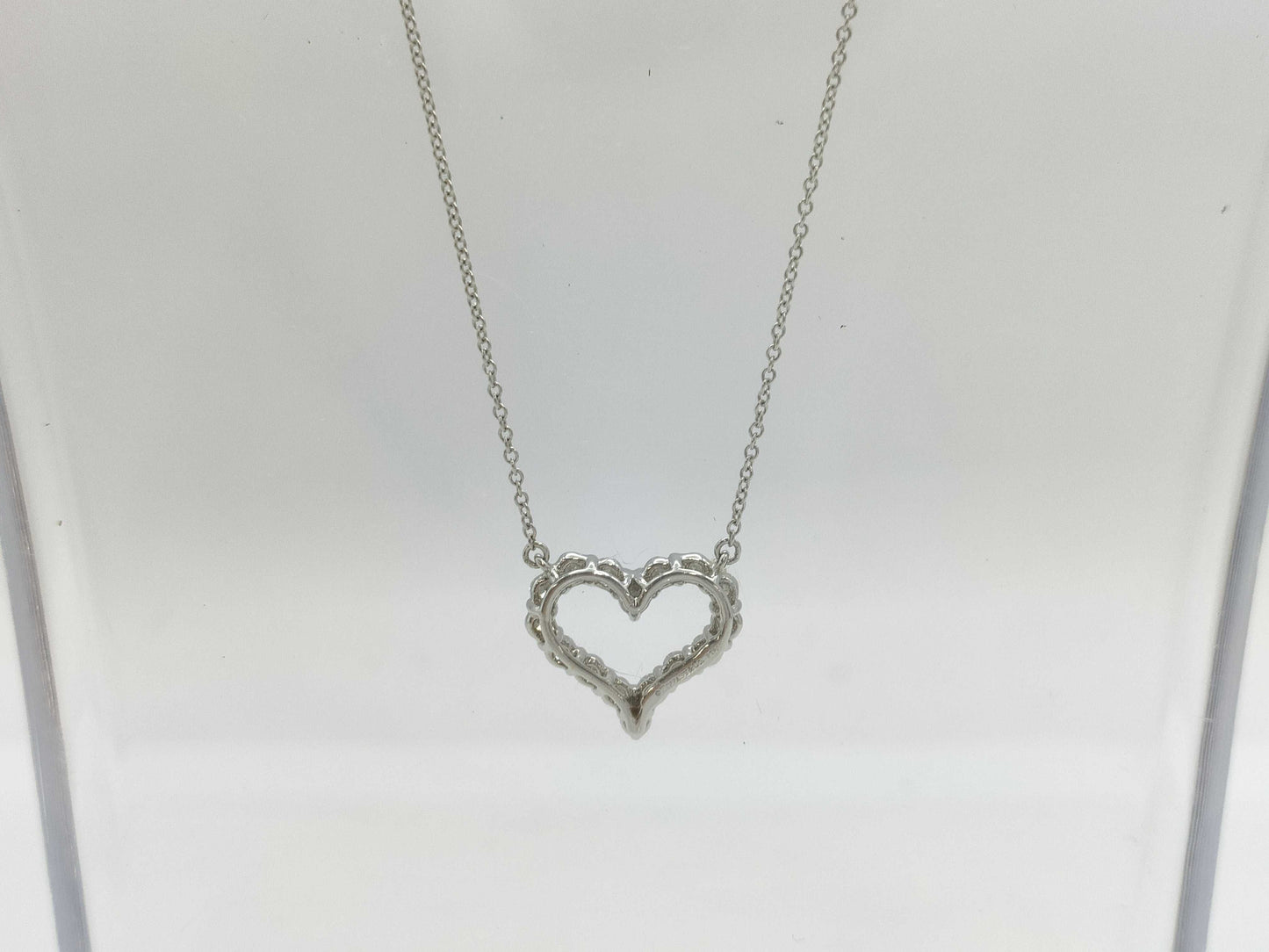 Tiffany&Co. Sentimental Heart Diamond PT950 4.7g Necklace