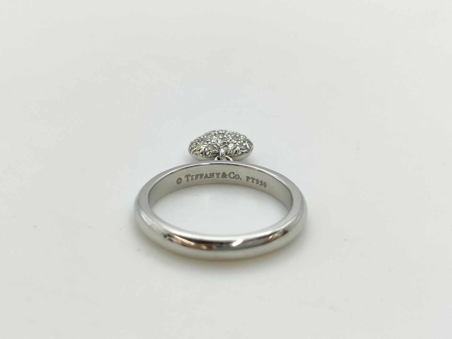 Tiffany&Co. Heart Diamond PT950 8.5g Ring