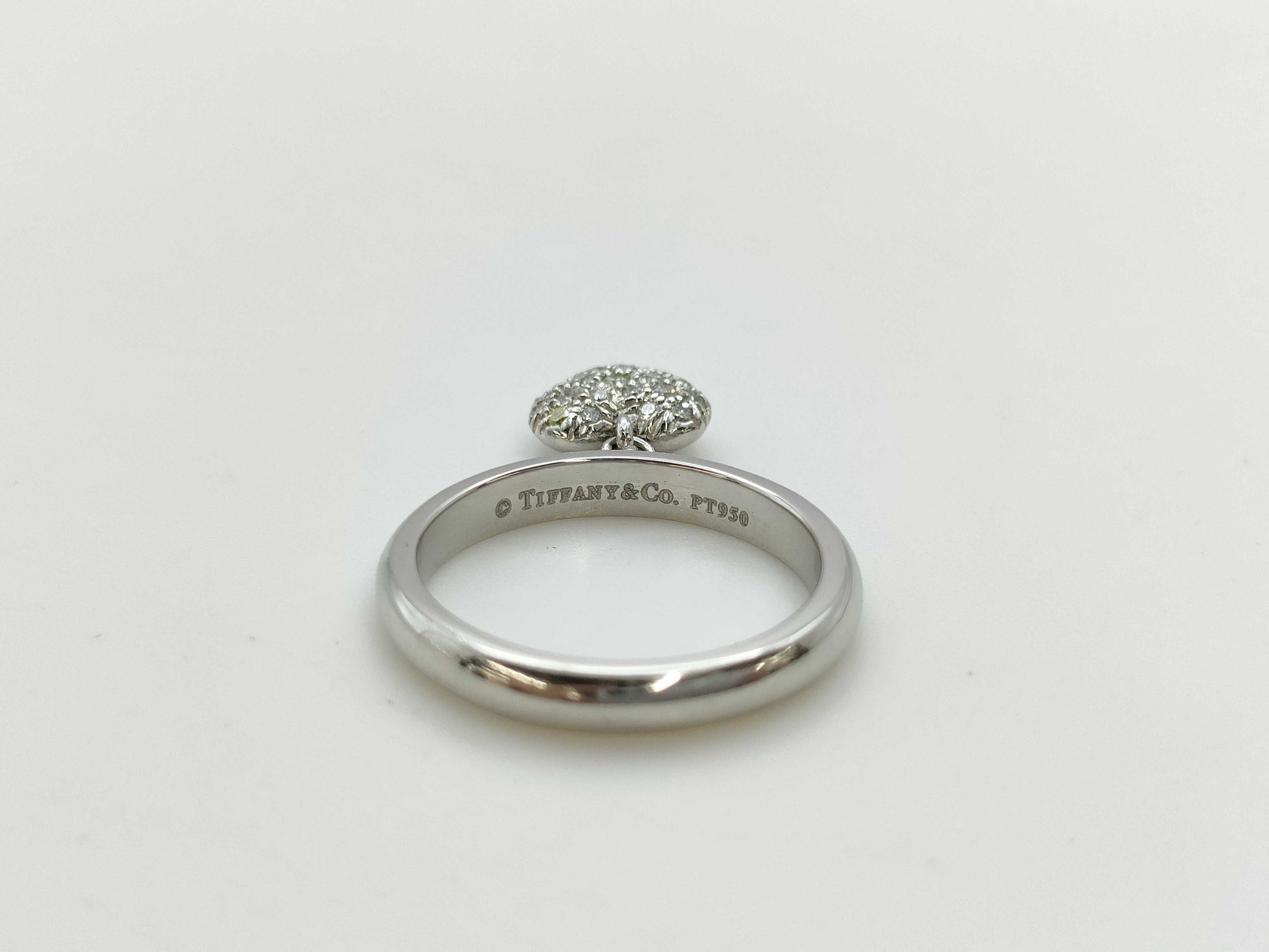 Tiffany&Co. Heart Diamond PT950 8.5g Ring