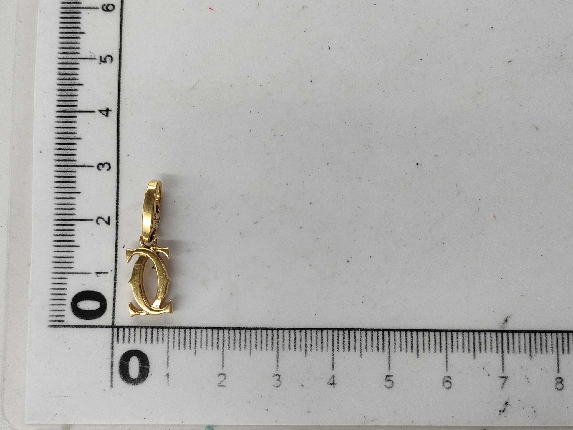 Cartier 2C YG 750 2.6g Pendant Top