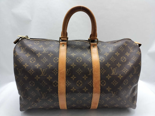LOUIS VUITTON Monogram Keepall Boston Bag