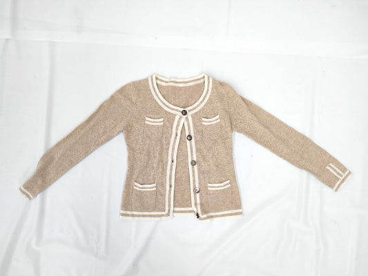 CHANEL Beige 38 Cardigan