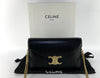 CELINE マーゴ トリオンフ レザー ブラック チェーン ショルダーバッグ