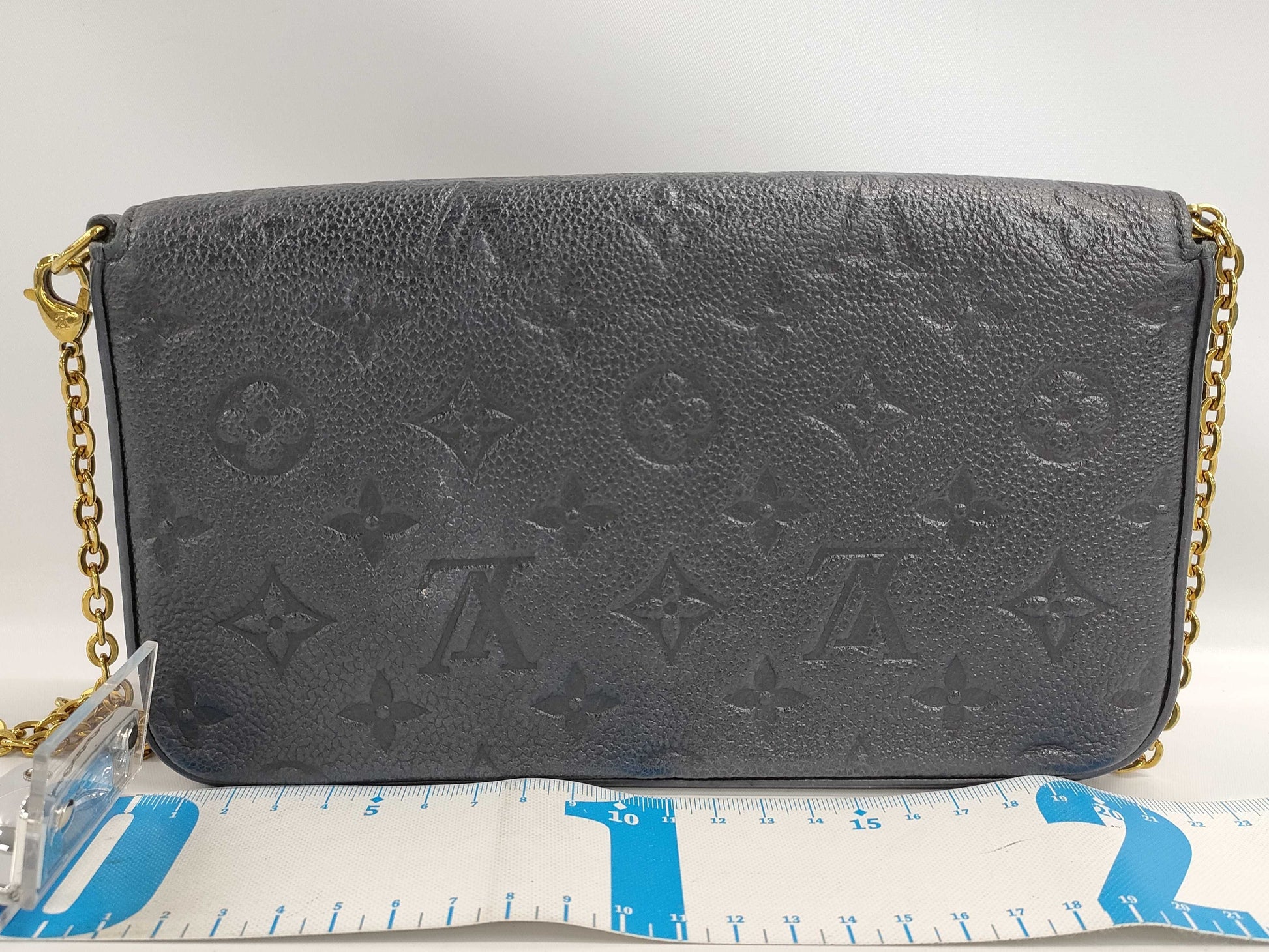 LOUIS VUITTON Monogram Empreinte Pochette Felicie with Chain Strap and RFID