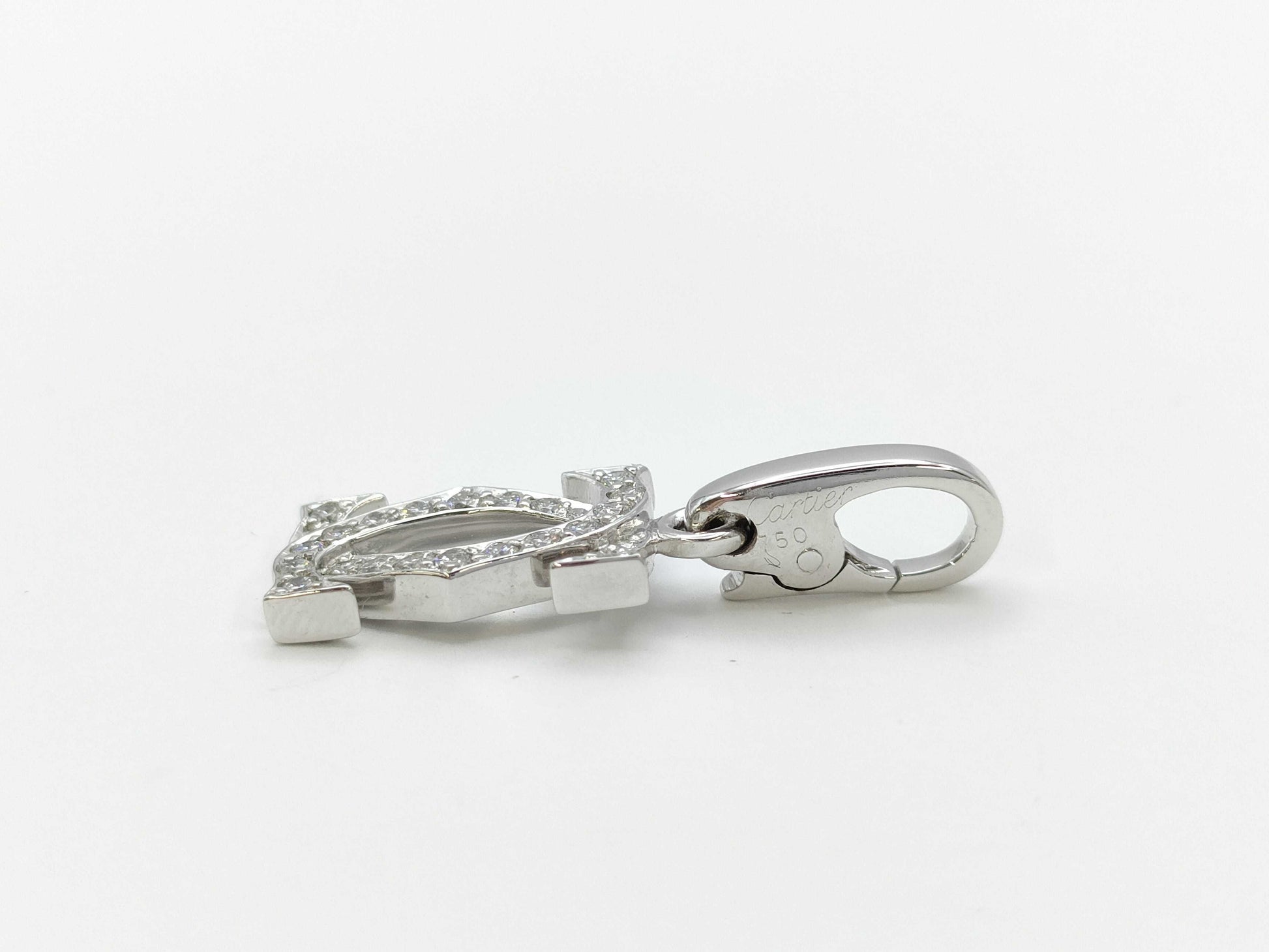 Cartier 2C Diamond 750 2.2g Pendant Top