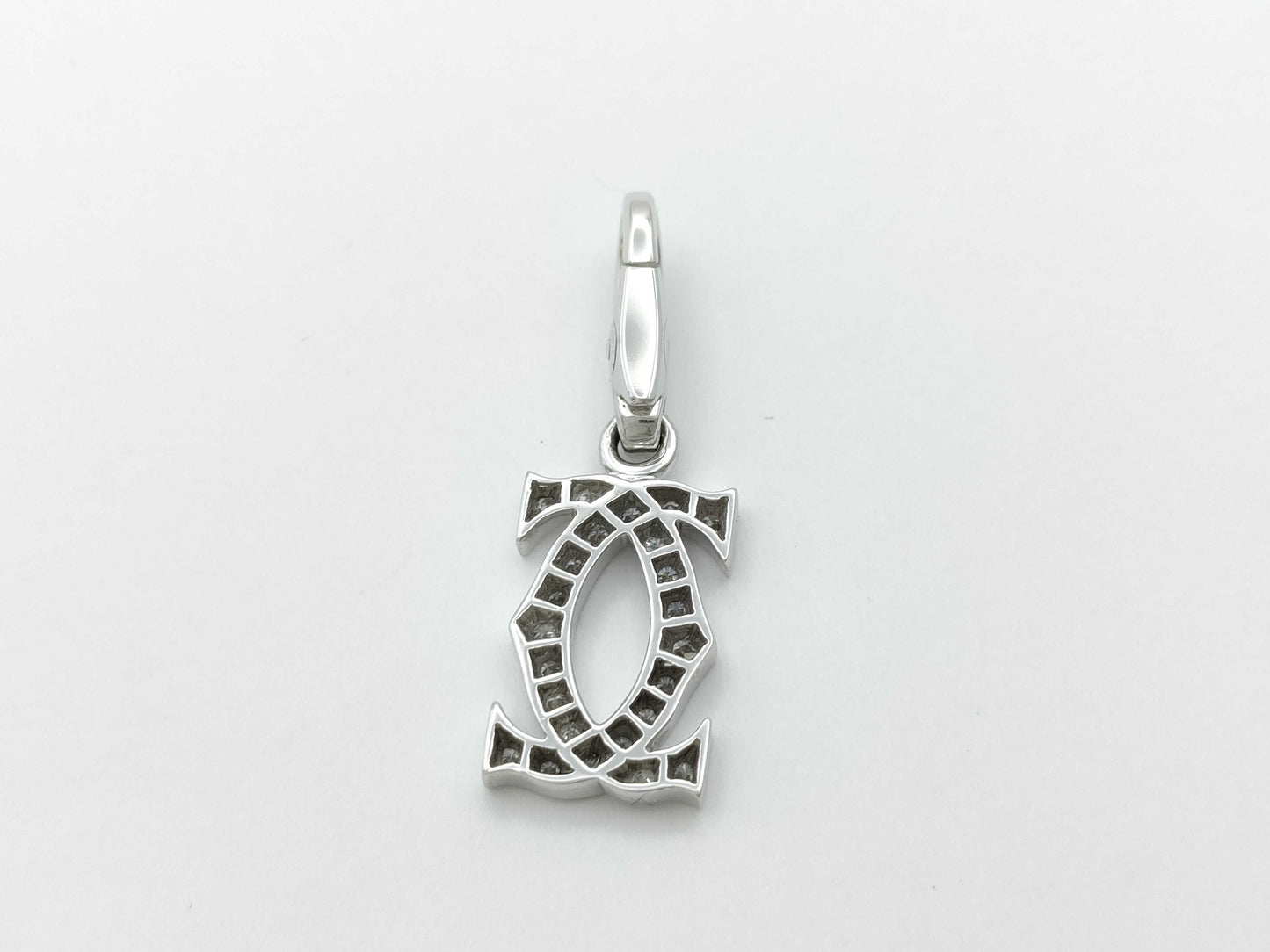 Cartier 2C Diamond 750 2.2g Pendant Top