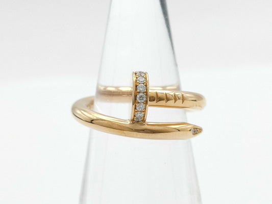 Cartier Justo Ankle #51 Diamond PG Au750 7.5g Ring