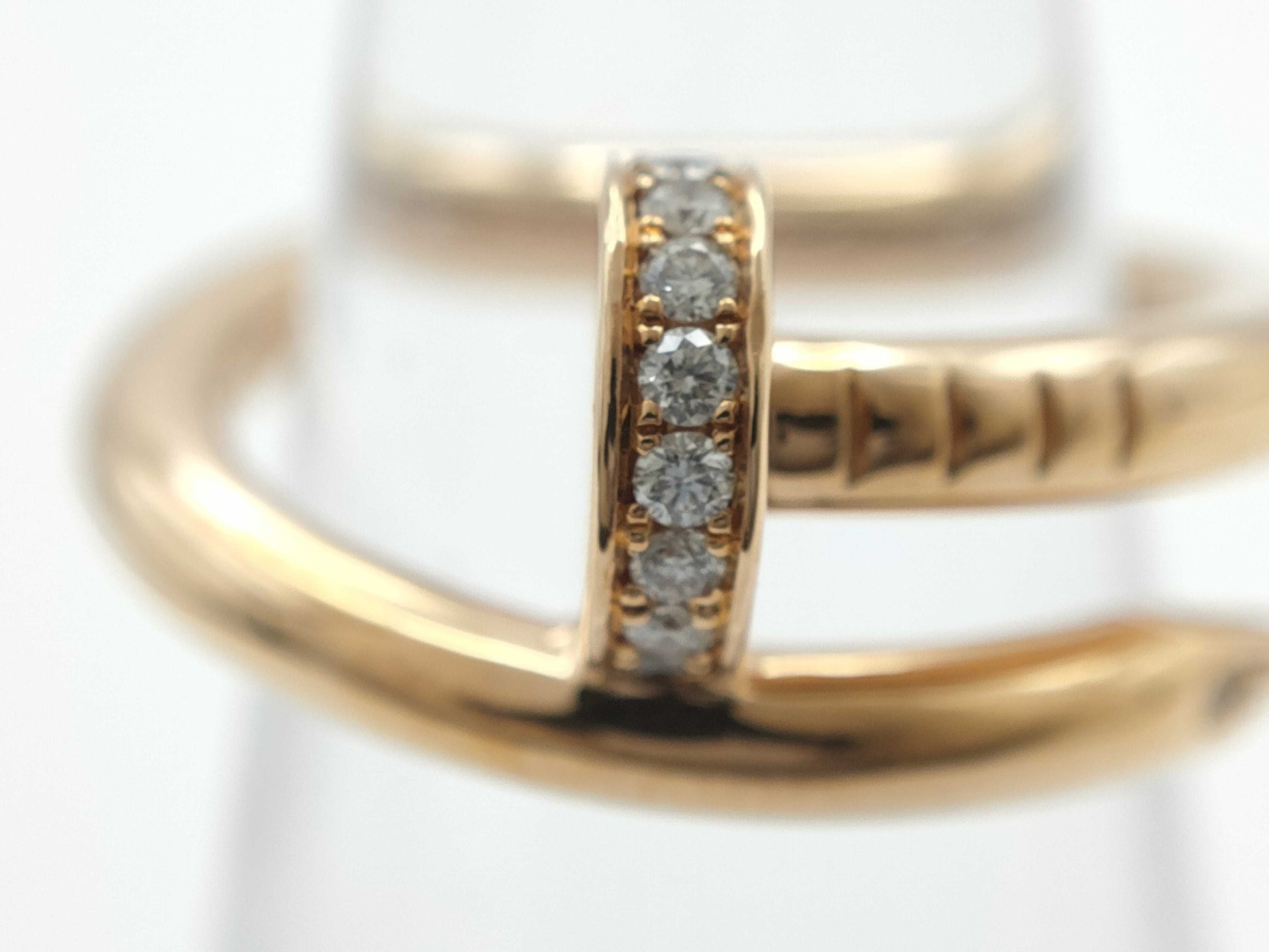 Cartier Justo Ankle #51 Diamond PG Au750 7.5g Ring