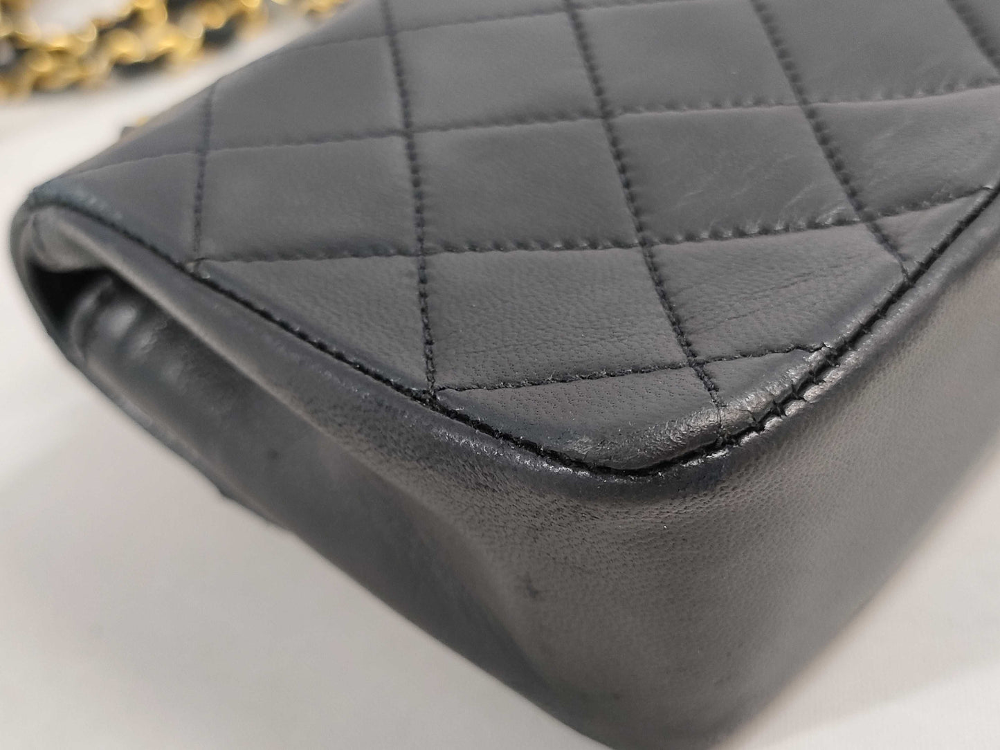 CHANEL CHANEL Lambskin Mini Matelasse Chain Shoulder Bag