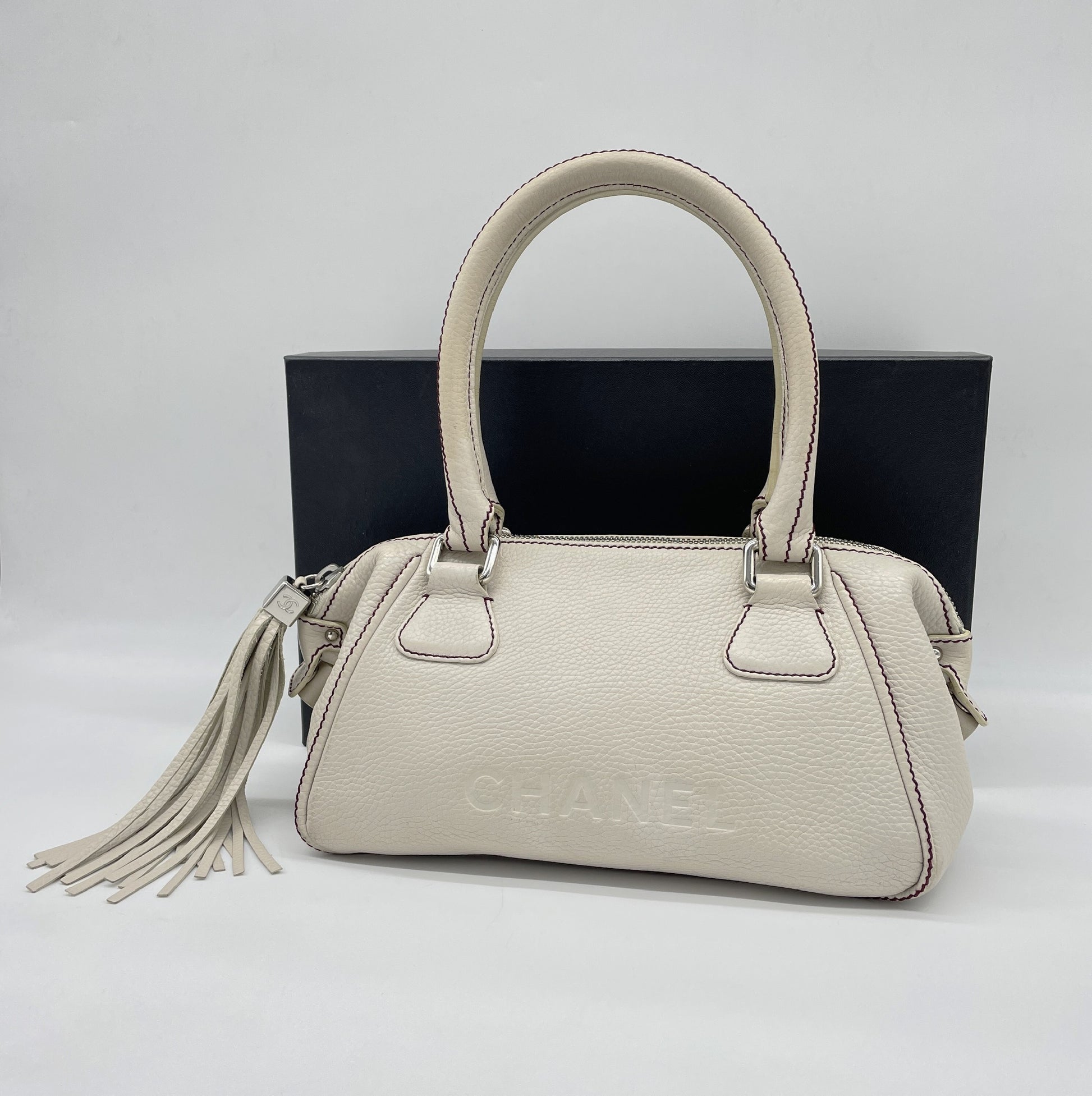 CHANEL CHANEL Fringe Boston Bag 8th Range Boston Bag