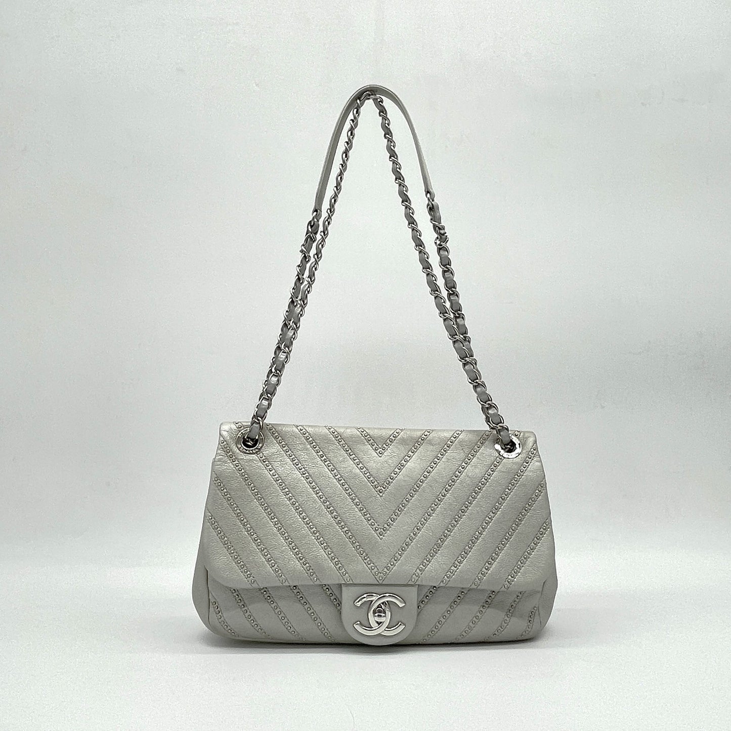 CHANEL CHANEL Chevron Single Flap Chain Shoulder 24 Series Shoulder Bag