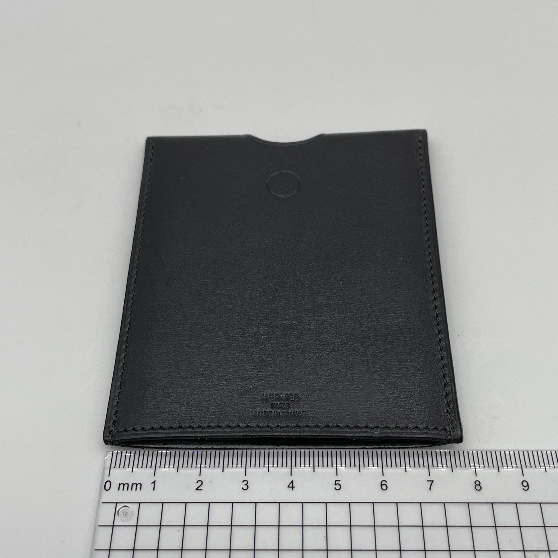 HERMES HERMES Noir Pass Case Card Case, Pass Case, Business Card Holder