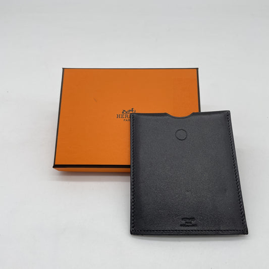 HERMES HERMES Noir Pass Case Card Case, Pass Case, Business Card Holder