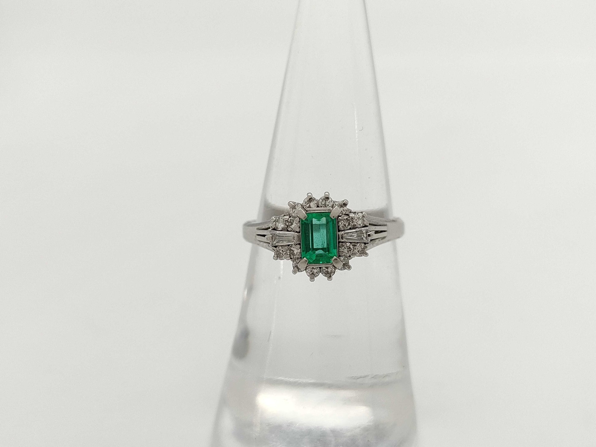 Mitsukoshi E0.34ct D0.27ct PT900 4.5g Ring